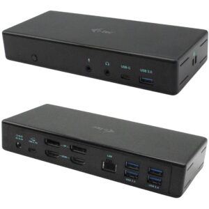 Docking Station I-TEC USB-C / Quattro Display / 4x 4K / HDMI & DisplayPort / PD / LAN / USB - Metalik