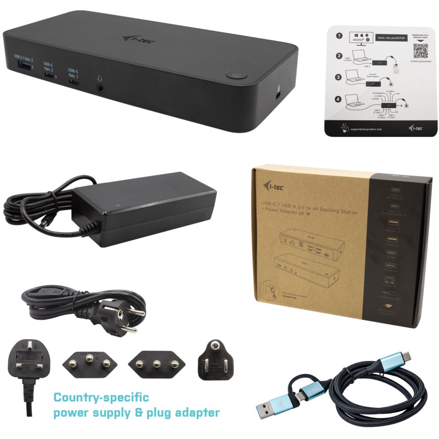Docking Station I-TEC USB 3.0 / USB-C / Triple Display / 3x 4K @60Hz / PD 100W - Zezë - Figura 5