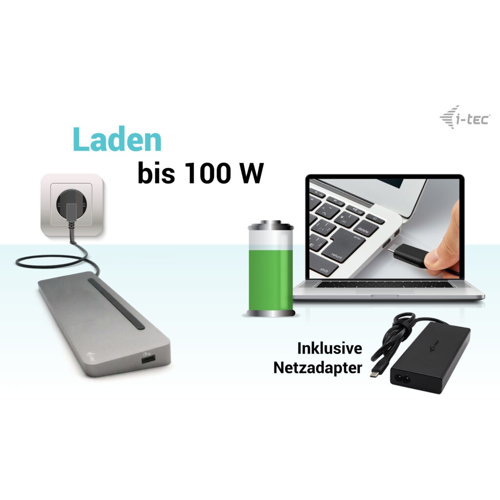 Docking Station D I-TEC USB-C ERGO + Adapter - Figura 5