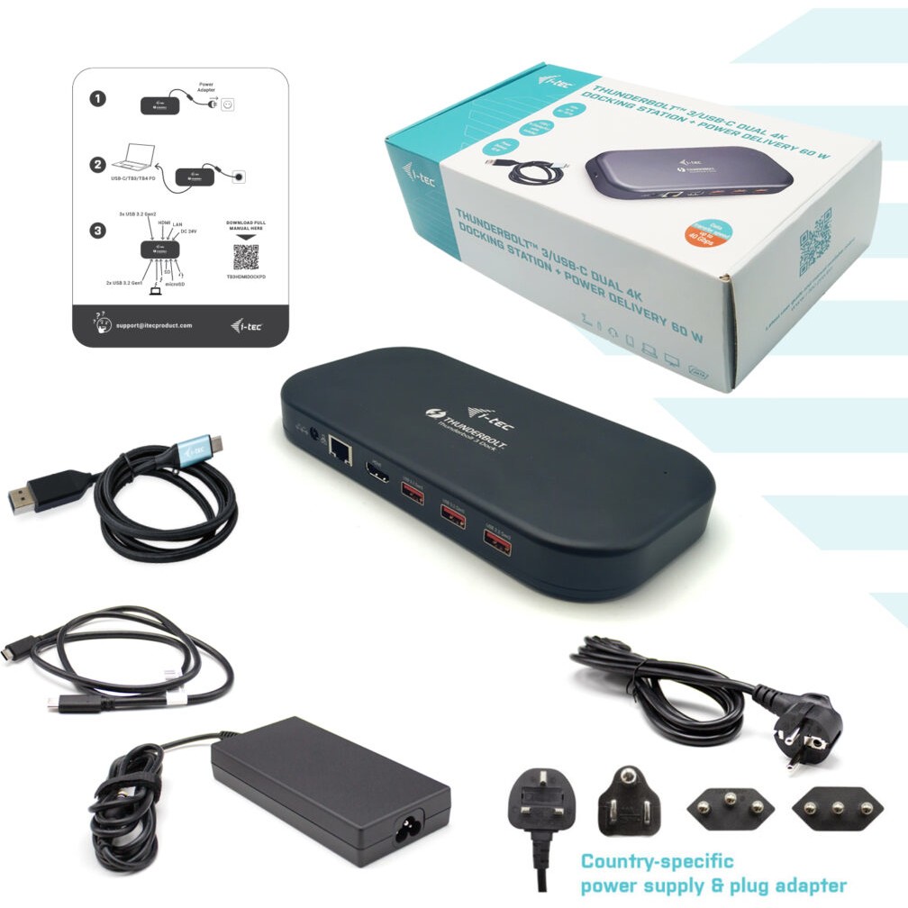 Docking Station D I-TEC TB 3 DUAL 4K - Figura 4