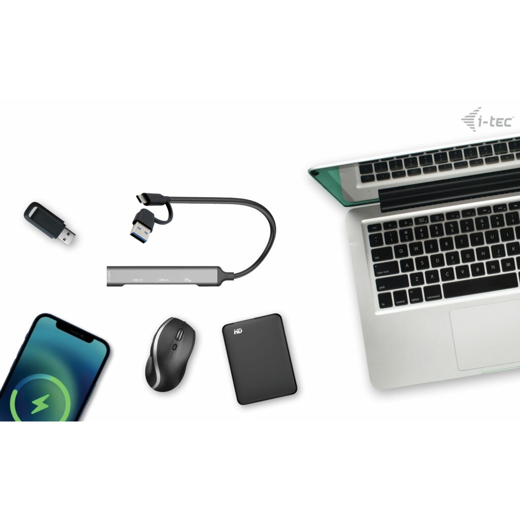 Hub I-TEC USB-A / USB-C / 4 Porta / USB 3.0 - Metalik - Figura 3