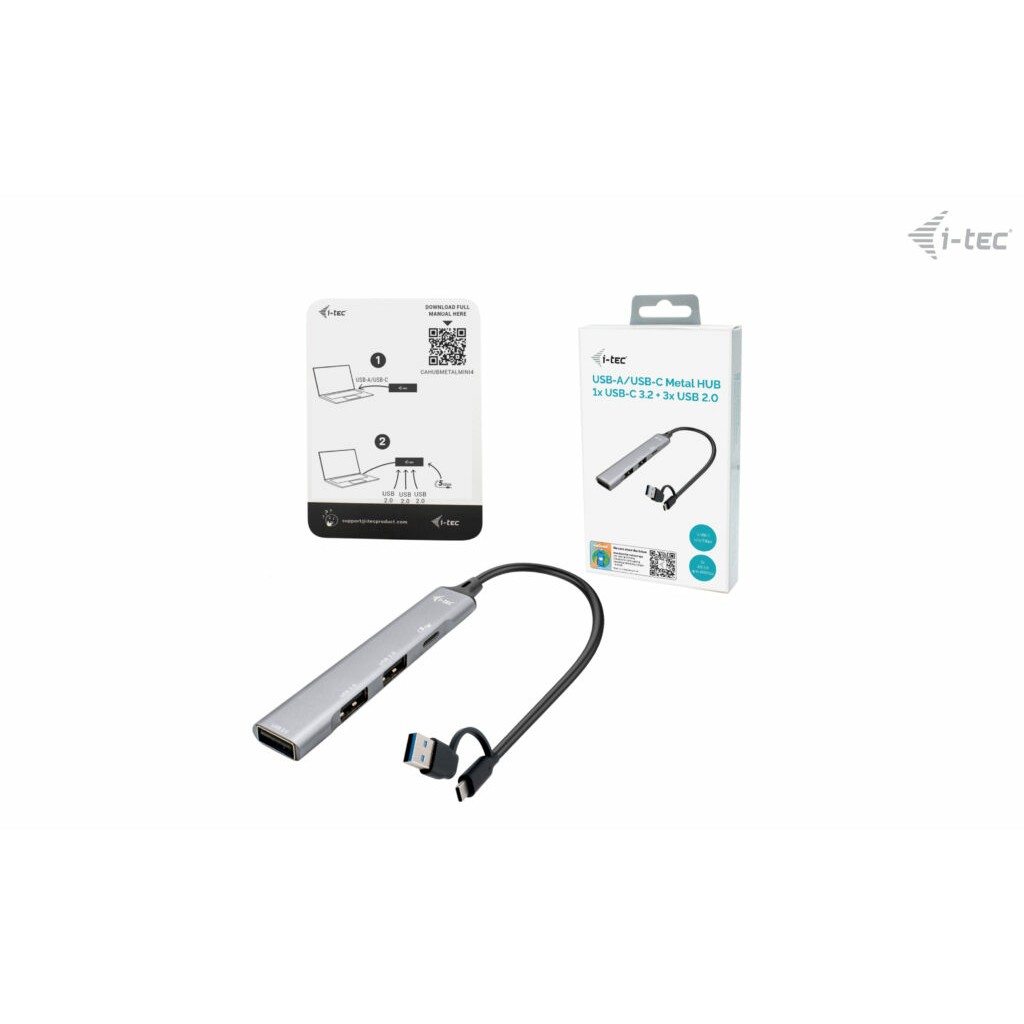 Hub I-TEC USB-A / USB-C / 4 Porta / USB 3.0 - Metalik - Figura 4