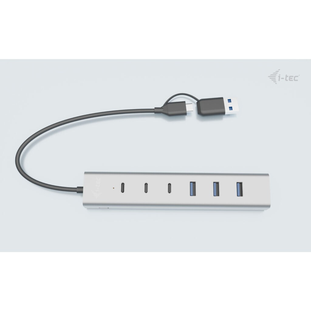 Hub I-TEC USB-C / USB-A / 7 Porta / 3x USB-C 3.2 Gen 1 / 4x USB-A 3.2 Gen 1 - Metalik - Figura 2