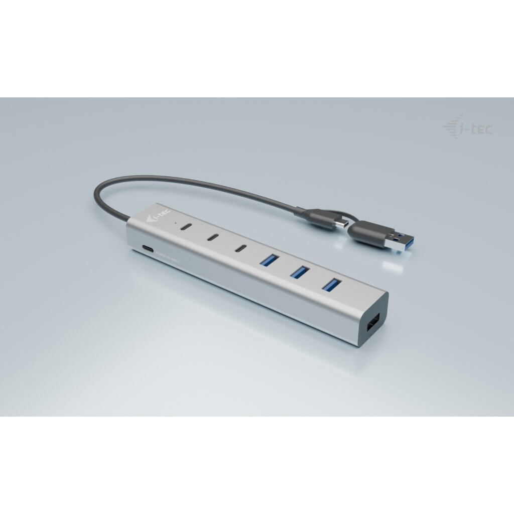 Hub I-TEC USB-C / USB-A / 7 Porta / 3x USB-C 3.2 Gen 1 / 4x USB-A 3.2 Gen 1 - Metalik - Figura 3