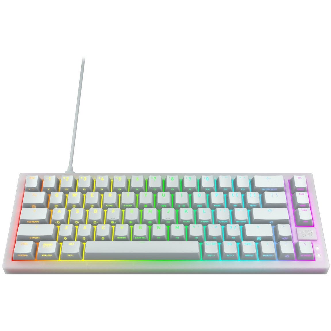Tastierë Gaming CHERRY XTRFY K5V2 MX Red Wired / QWERTY - Bardhë - Figura 4
