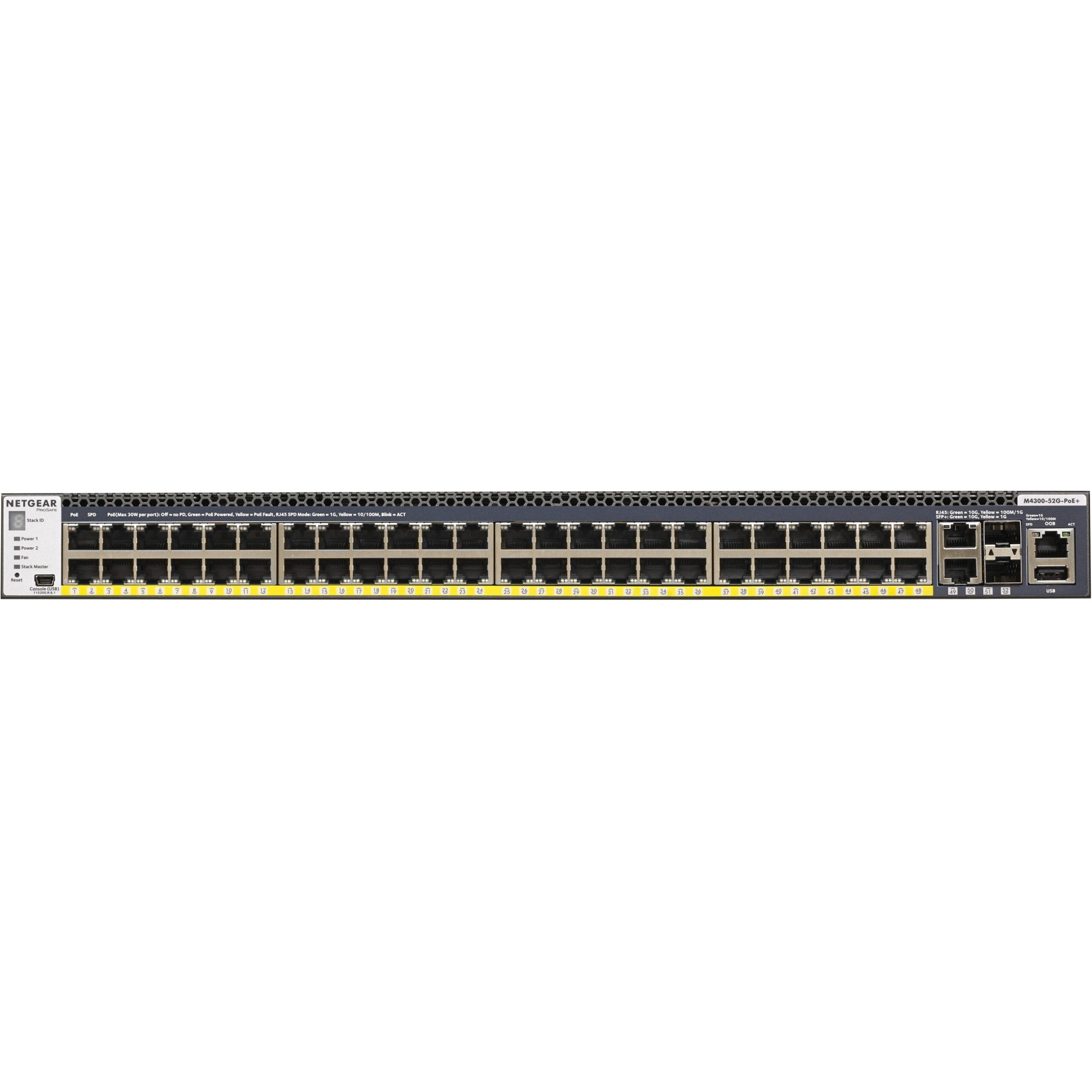 Switch NETGEAR M4300 GSM4352PA-100NES 52-Port GB PoE 550W