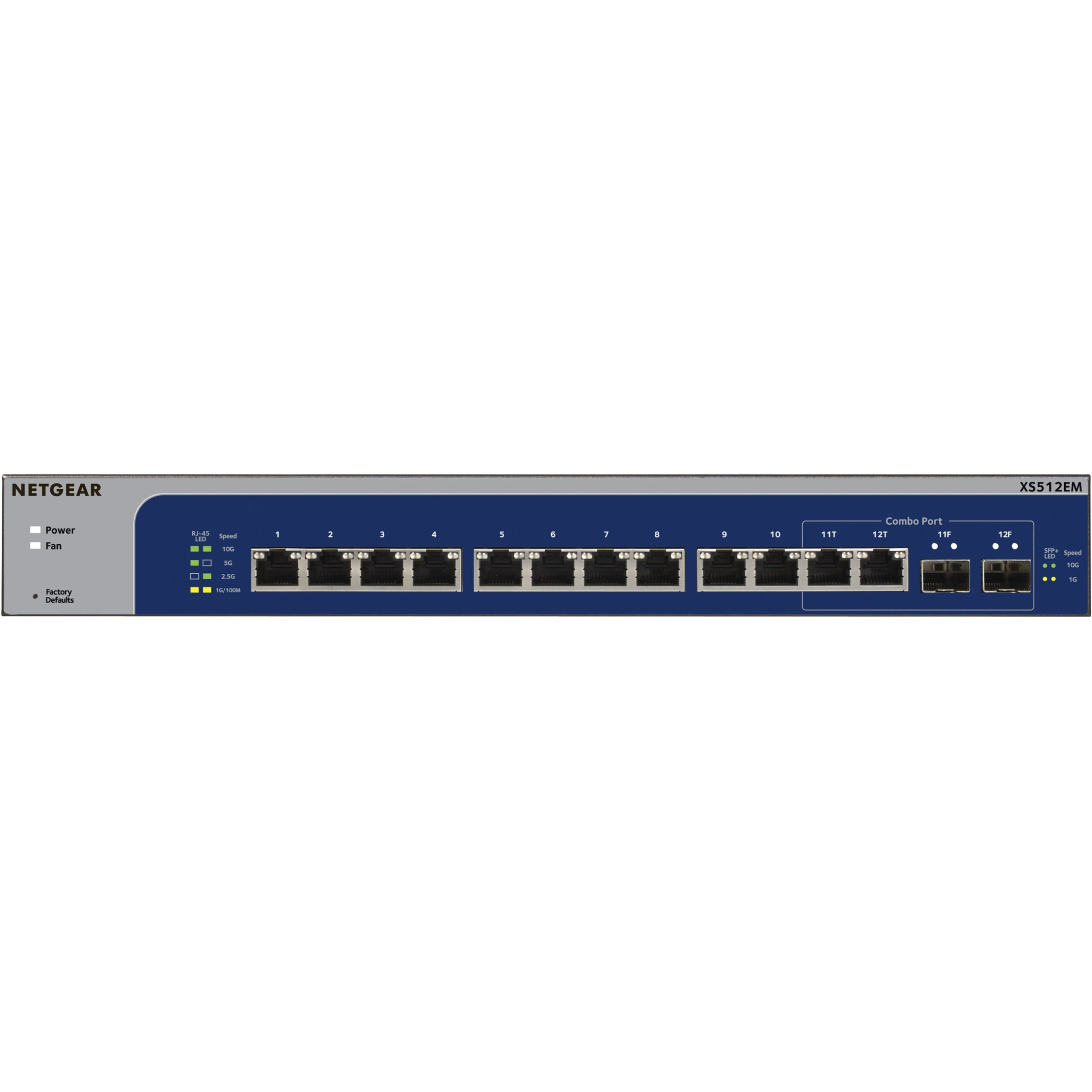 Switch NETGEAR 12x GE XS512EM-100NUS (10-Gigabit) / E zezë - Figura 3