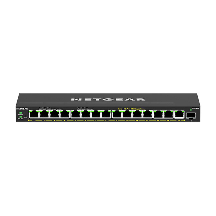 NETGEAR GS316EPP-100PES 16-Port Gigabit Smart Managed PoE+ Switch with 1x SFP | 180W PoE Budget Easy Smart Business Network Switch - Figura 2