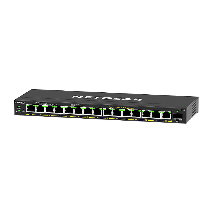 NETGEAR GS316EPP-100PES 16-Port Gigabit Smart Managed PoE+ Switch with 1x SFP | 180W PoE Budget Easy Smart Business Network Switch - Figura 3
