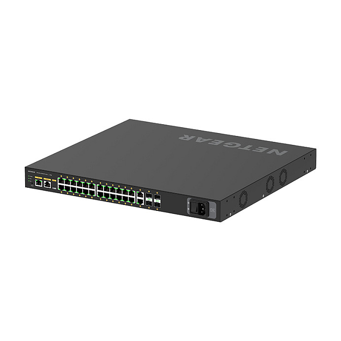 NETGEAR M4250-26G4XF-POE+ AV Line Managed Switch 24-Port Gigabit PoE+ with 4x SFP+ Uplink | 480W PoE Budget, Layer 2/3 AV Network Switch - Figura 4