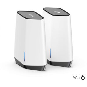 Router NETGEAR SXK80 Orbi Pro / WiFi 6 AX6000 Business Tri-Band Mesh System / 1 Router SXR80 + 1 Satellite SXS80