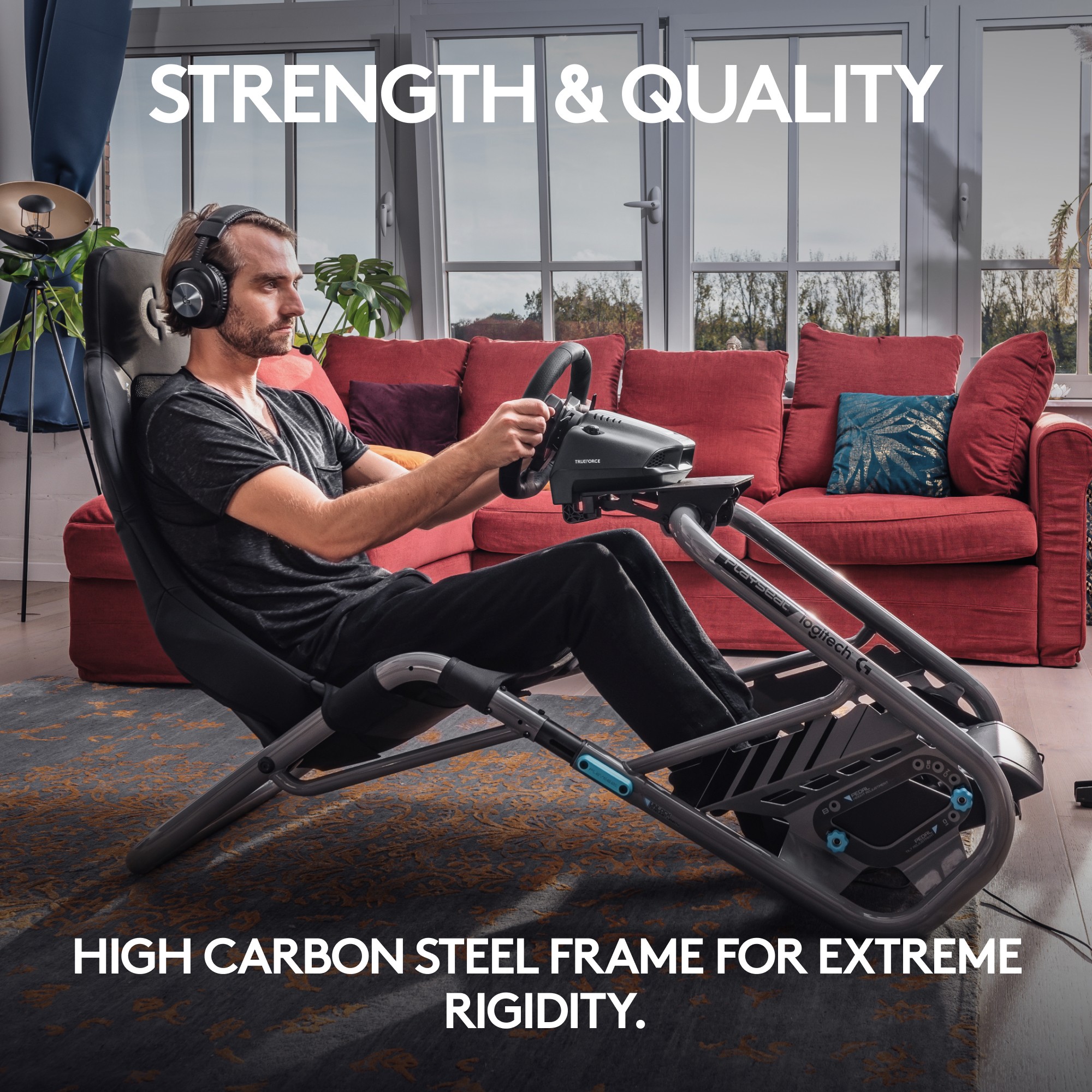 Karrige Gaming PLAYSEAT TROPHY - LOGITECH G / E zezë - Figura 2