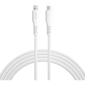 Kabllo 4smarts RapidCord USB-C → Lightning PD 30W 1.5m – Bardhë