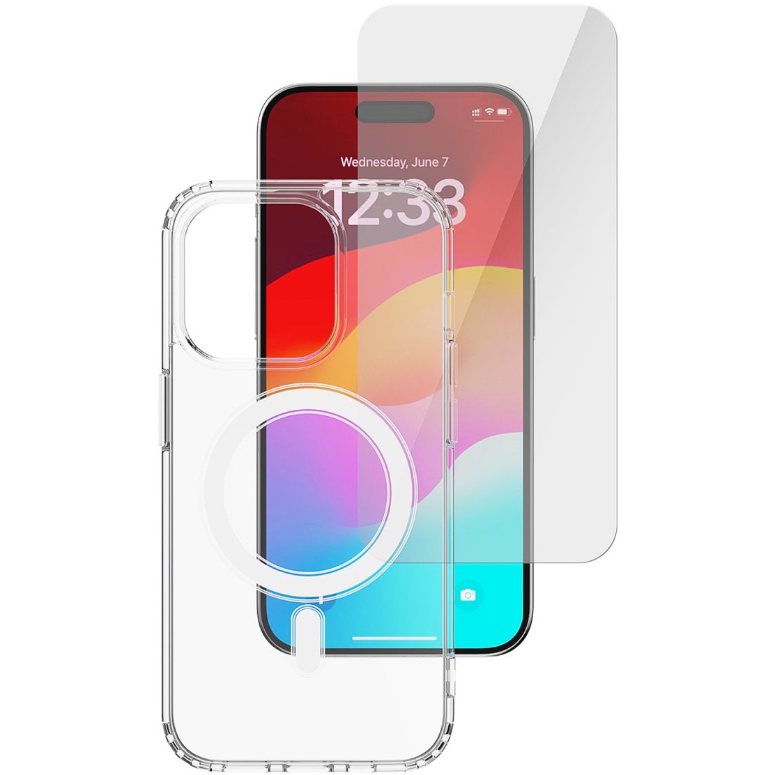 Aksesorë për telefon 4smarts / 360 Protection Set / Apple iPhone 15 Plus - Trasnsparente - Figura 2