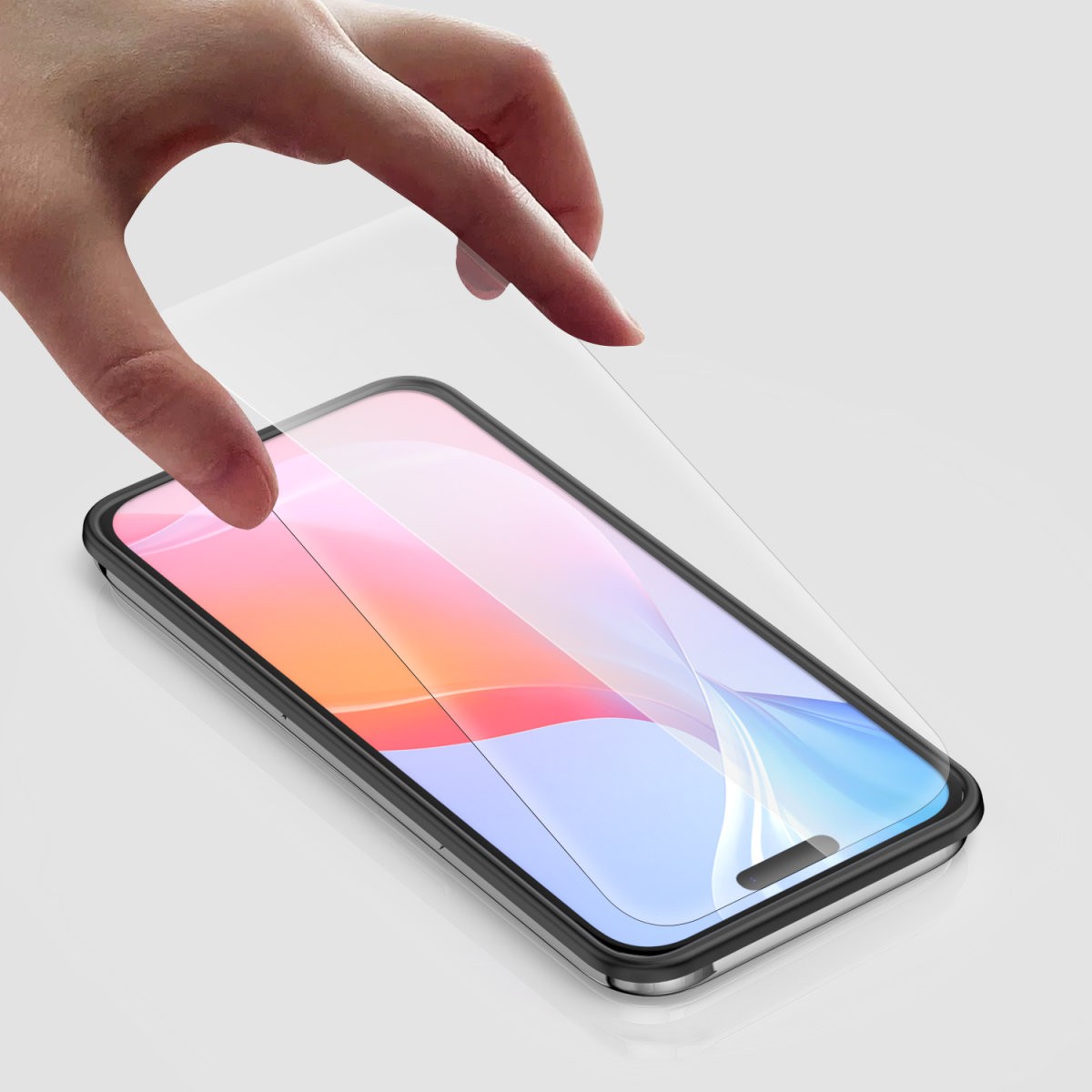 Aksesorë për telefon 4smarts / Second Glass Screen Protector / Mounting Frame / iPhone 16 - Figura 4