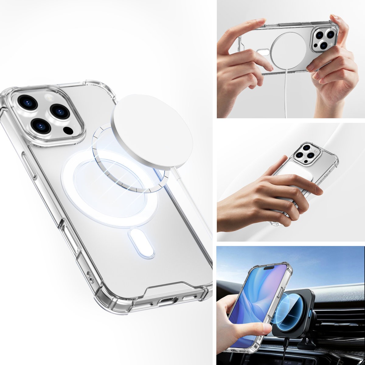 Aksesorë për telefon 4smarts / Hybrid Case Ibiza / Apple iPhone 16 Pro Max - Transparente - Figura 2