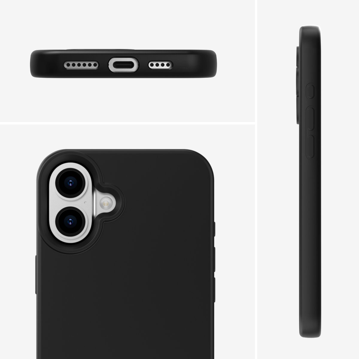 Aksesorë për telefon 4smarts / Silicone Case Cupertino / Apple iPhone 16 - Zezë - Figura 5