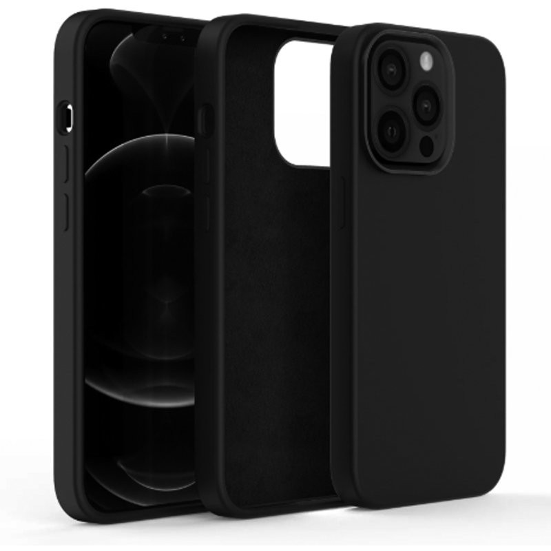 Aksesorë për telefon 4smarts Liquid Silicone Case Cupertino / iPhone 14 – Zezë - Figura 2