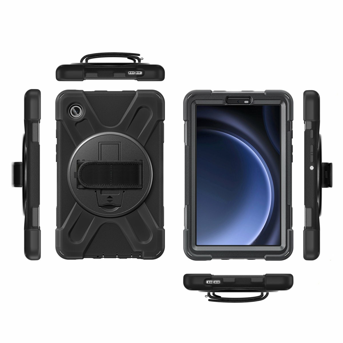 Aksesorë për tablet 4smarts Rugged Case Grip for Samsung Galaxy 8.7" Tab A9 – Zezë - Figura 3