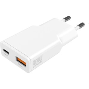 4smarts PDPlug Slim Duos / 30W / USB-C USB-A / i bardhë