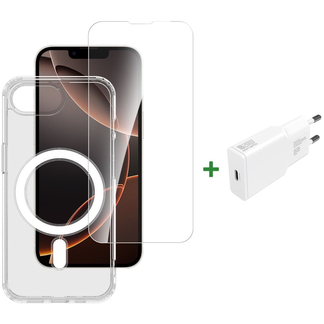 Aksesorë Apple 4smarts 3in1 Premium Starter Set për Apple iPhone 16e
