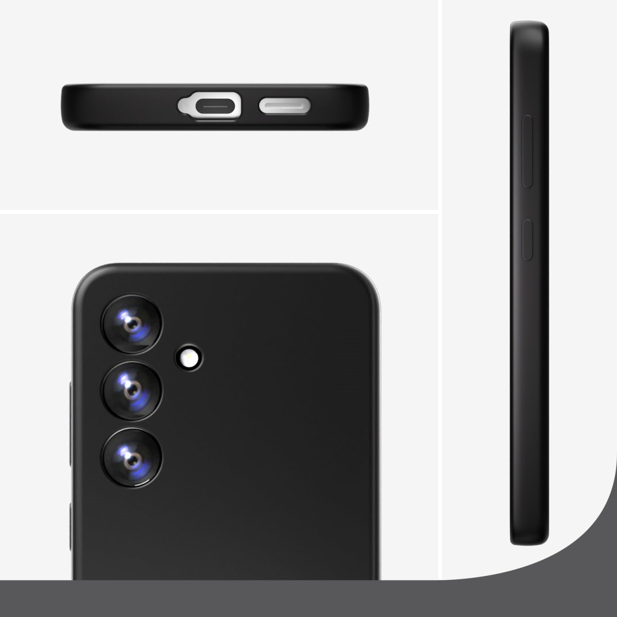 Mbrojtëse 4smarts Silicone Cupertino për Samsung Galaxy A56, e zezë - Figura 2