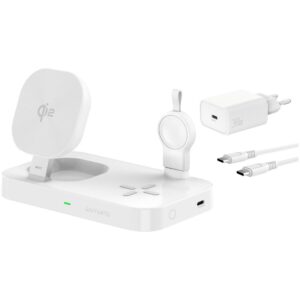 Karikues 4smarts / Trident QI2 Charging Station + Samsung Watch Charger - Bardhë