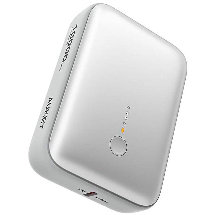 Powerbank Aukey / Spark Mini Power Bank / 10000mAh / 20W / USB-C + USB-A - Bardhë