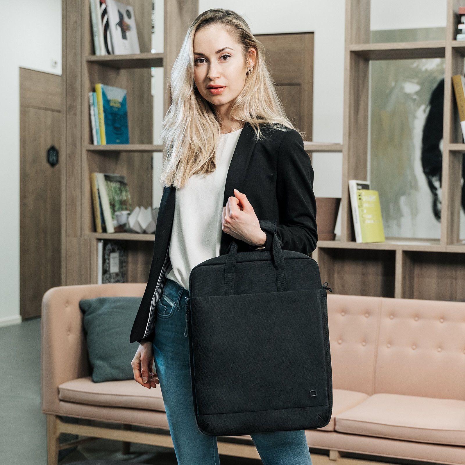 Çantë për Laptop Dicota Eco Tote Bag MOTION 13 -15.6 inch / e zezë - Figura 4