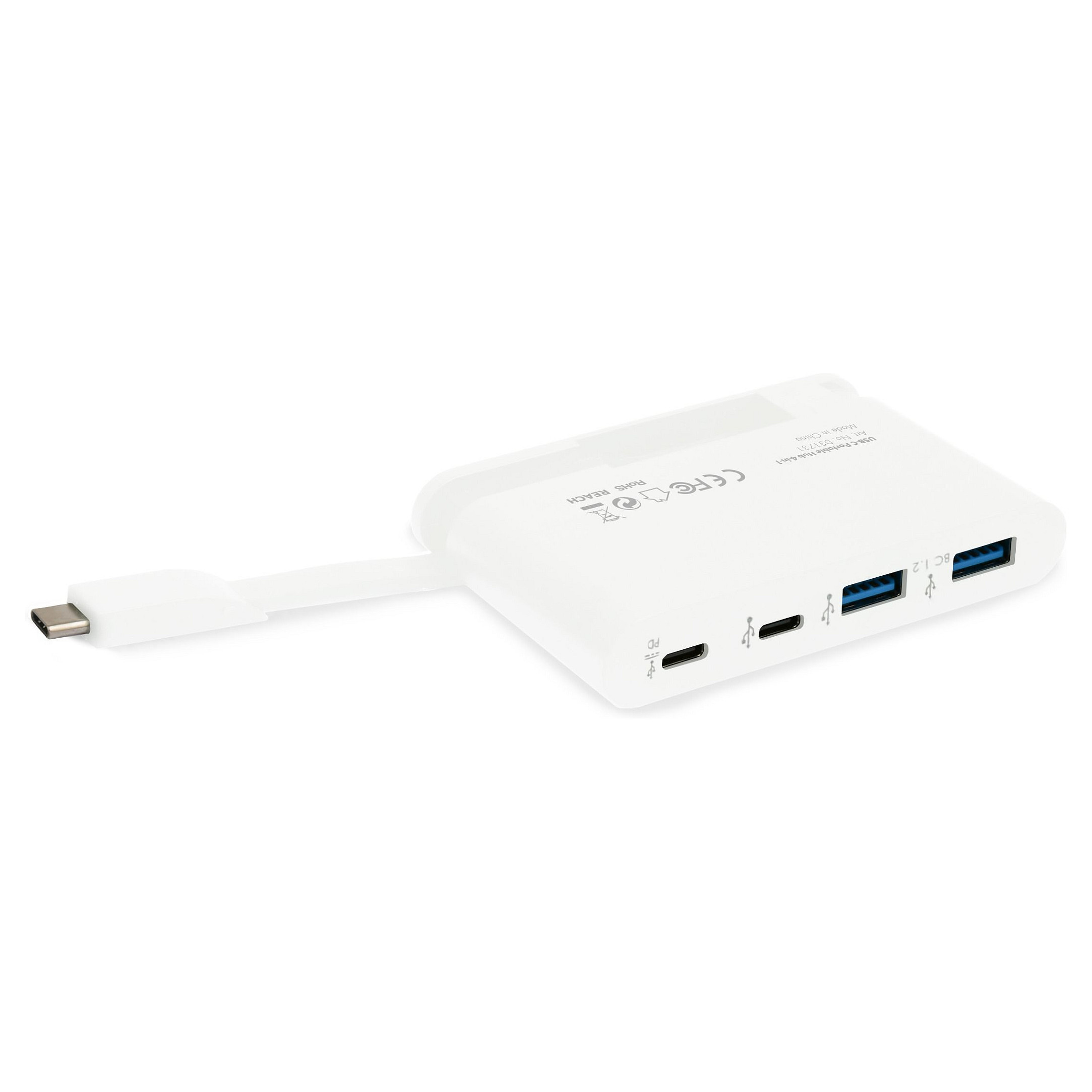 HUB Dicota USB-C Portable / 4-in-1 - Bardhë - Figura 3