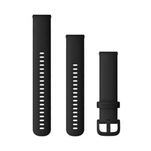 Rrip për orë Garmin me ndërrim të shpejtë Silikon 20mm – Zezë