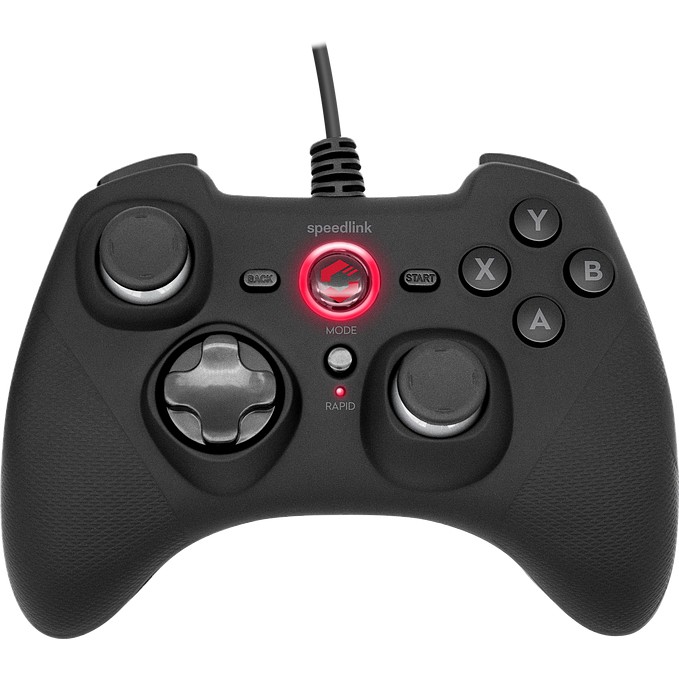 Kontroller Speedlink Gamepad RAIT për PC/PS3/Switch/OLED, i zi