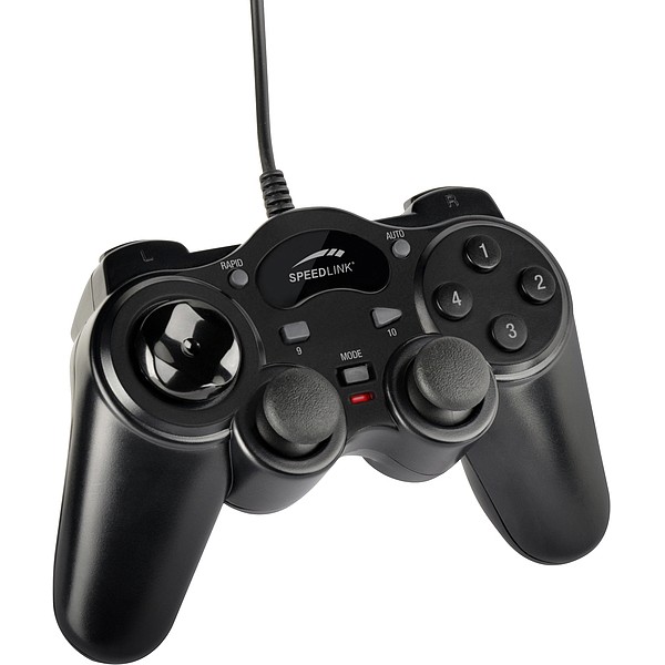 Kontroller Speedlink Gamepad THUNDERSTRIKE për PC, USB, i zi - Figura 2