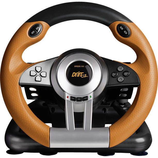 Timon & Pedale Speedlink Lenkrad DRIFT O.Z. PC / e zezë dhe portokalli - Figura 2