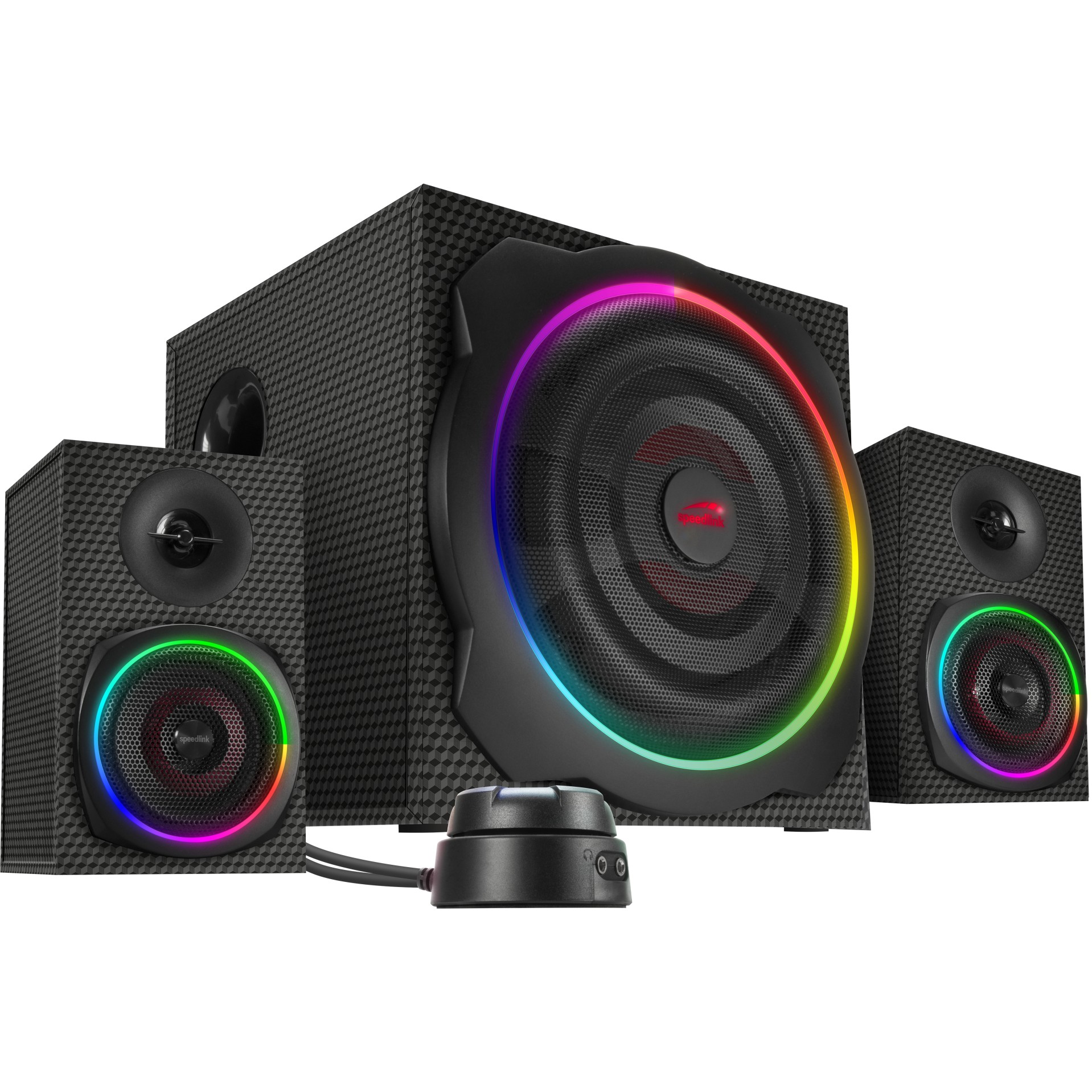 Zmadhues zëri Speedlink GRAVITY CARBON RGB, 2.1 System