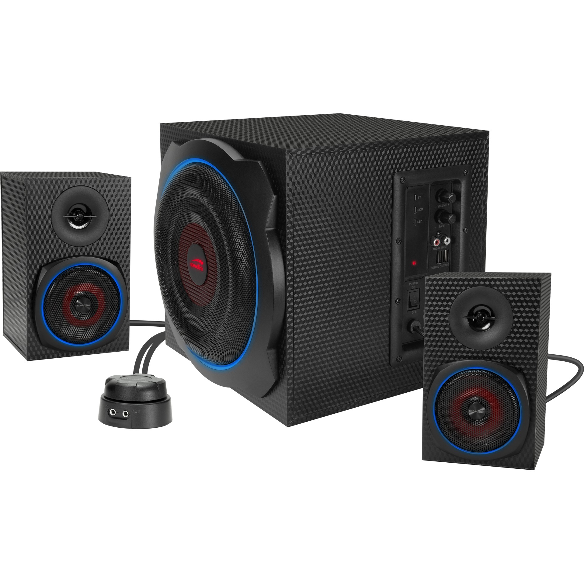 Zmadhues zëri Speedlink GRAVITY CARBON RGB, 2.1 System - Figura 4