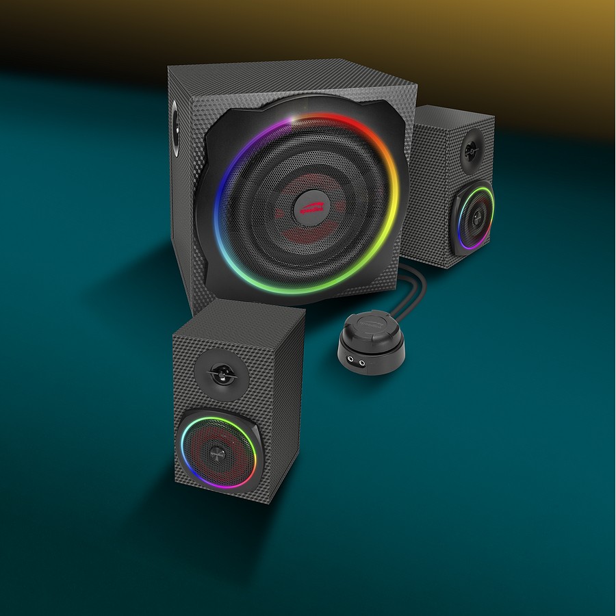 Zmadhues zëri Speedlink GRAVITY CARBON RGB, 2.1 System - Figura 5