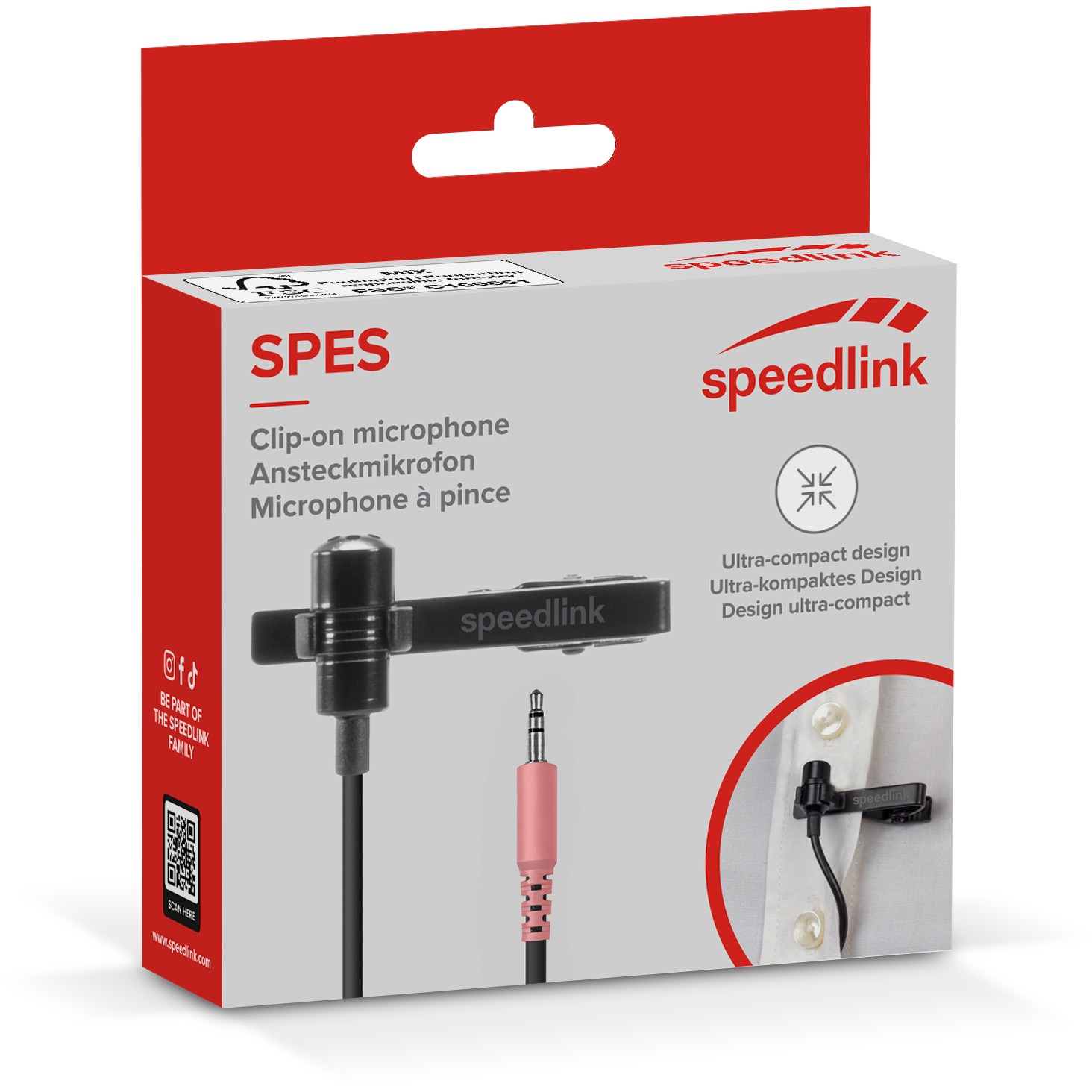 Mikrofon Speedlink SPES me kapëse, i zi - Figura 5