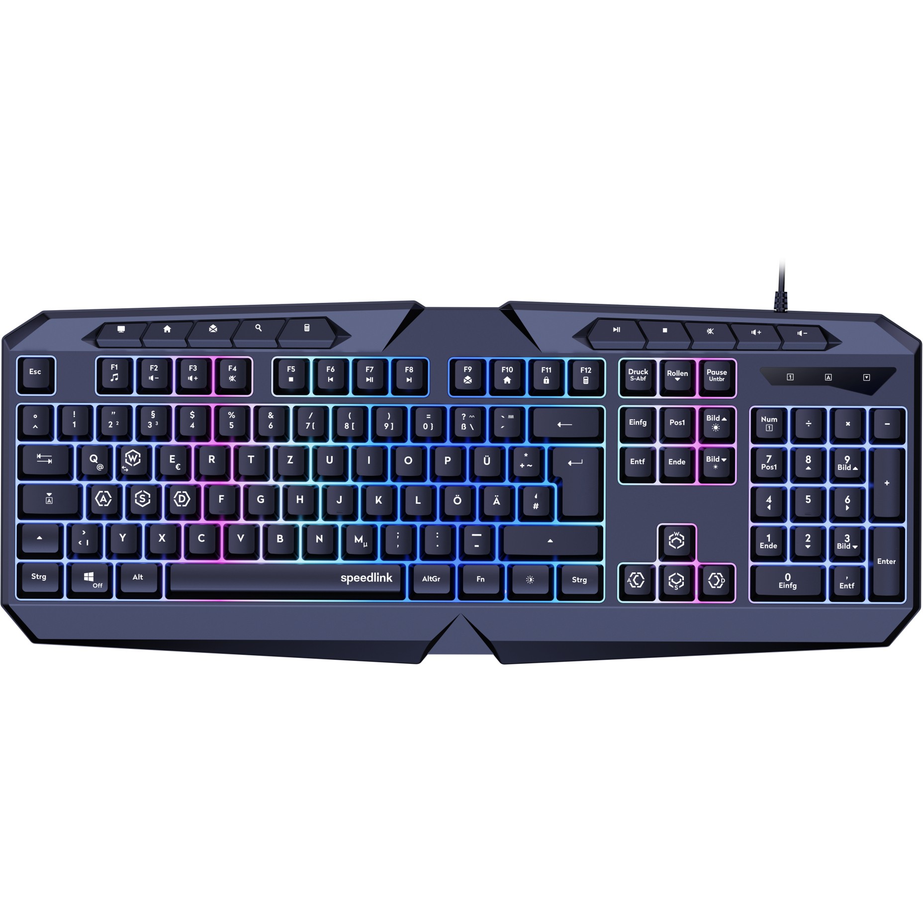Tastierë Gaming Speedlink LUDICIUM RGB Wired / QWERTZ - Zezë