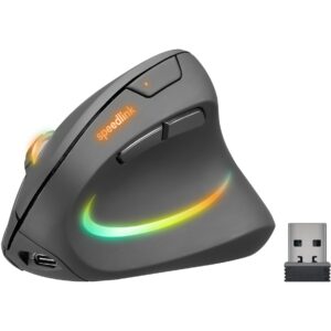 Maus Gaming Speedlink PIAVO PRO Illuminated Rechargeable Vertical Mouse - Gri e mbyllur