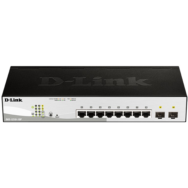 Switch D-Link DGS-1210-10P Layer2 PoE Gigabit Smart Managed, 10 porte