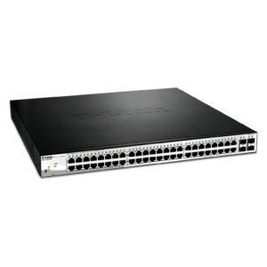 D-Link DGS-1210-52MP/E 52-Port Gigabit Smart Managed PoE+ Layer 2 Switch with 48x PoE Ports, 4x SFP Uplink & 370W PoE Budget