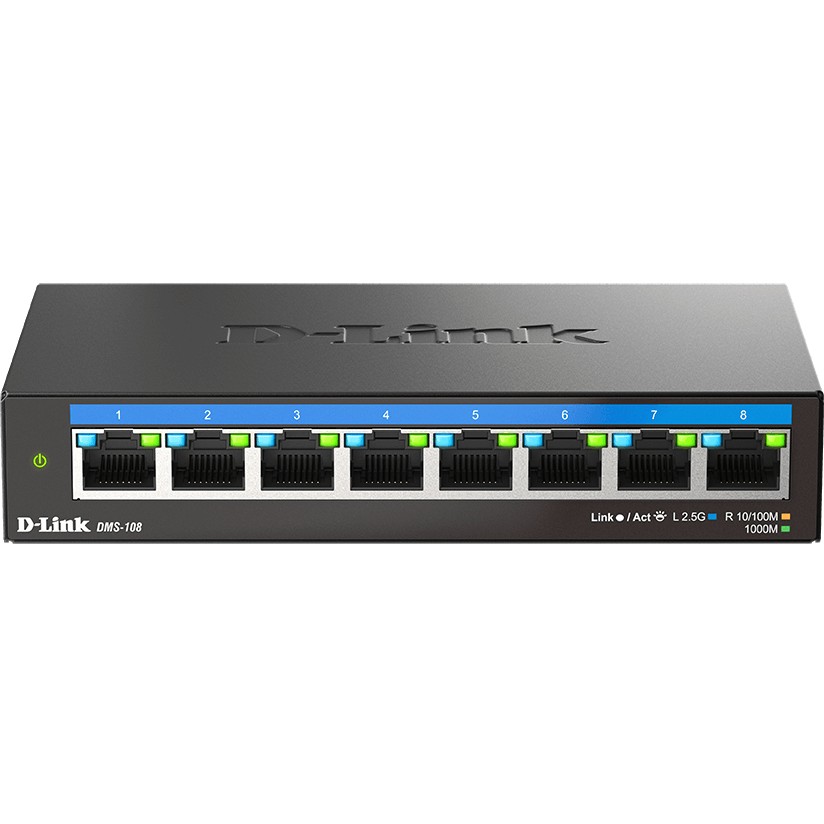 Switch D-Link DMS-108 Multi-Gigabit, Unmanaged, 8 porte - Figura 2
