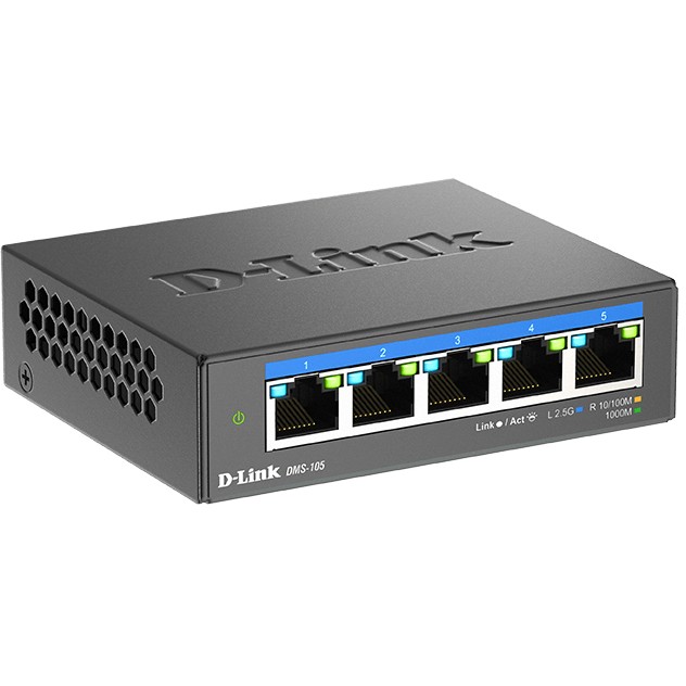 Switch D-Link DMS-105, Multi-Gigabit, Unmanaged, 5 porte