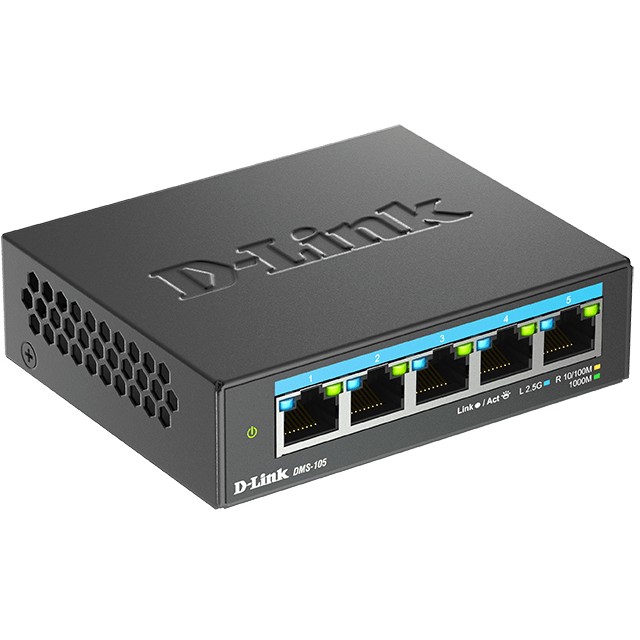 Switch D-Link DMS-105, Multi-Gigabit, Unmanaged, 5 porte - Figura 2