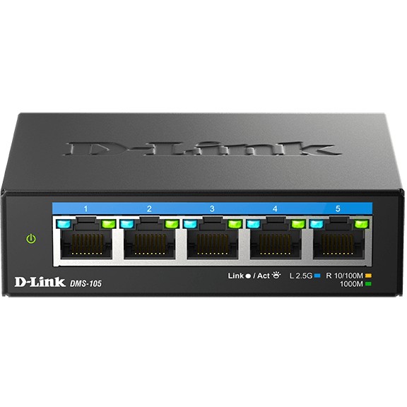 Switch D-Link DMS-105, Multi-Gigabit, Unmanaged, 5 porte - Figura 3