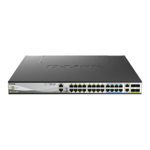 D-Link DMS-3130-30PS/E 30-Port Multi-Gigabit Managed PoE Switch with 2x10G + 4x25G Uplink, Layer 3, 740W PoE Budget
