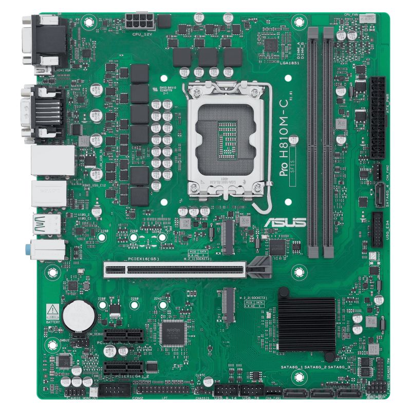 Pllakë Amë Intel ASUS PRO H810M-C-CSM / LGA 1851 / DDR5 / mATX - Figura 2
