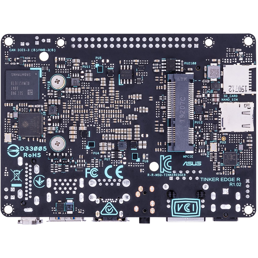Kompjuter Asus Tinker Edge RK3399Pro / 4GB / 16GB - Figura 3