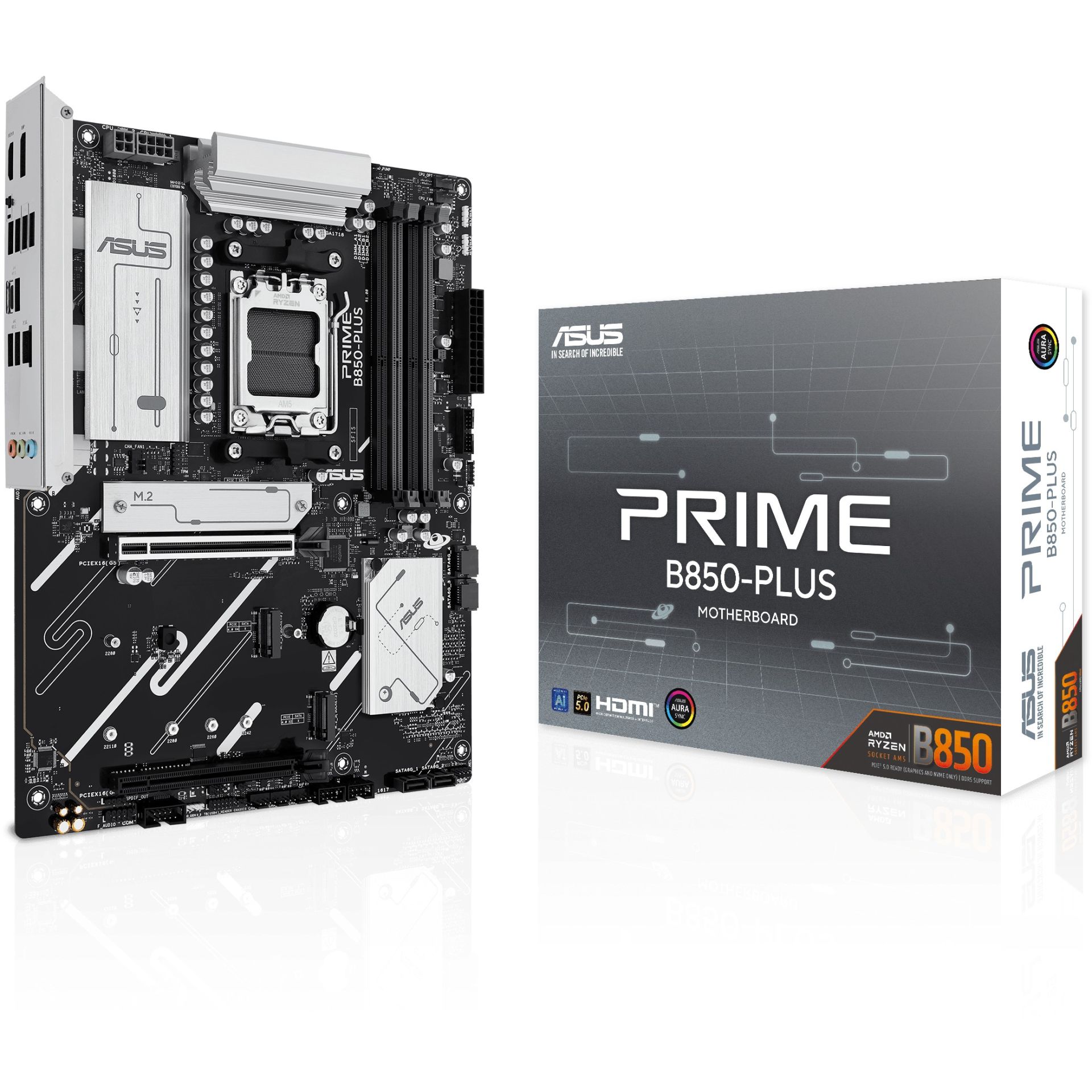 Pllakë Amë MB AMD ASUS PRIME B850 PLUS CSM / AM5 / DDR5 / HDMI+DP